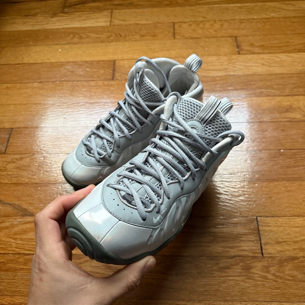 Nike Air Foamposite One Light Smoke Grey (GS) - Picture 4 of 8